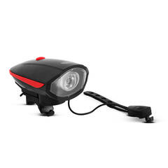 Kerékpár lámpa elektromos kürttel - XPE LED - 400 mAh - 450 lm - IP55 - 18582