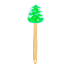 Szilikon spatula - karácsonyfa - 29 x 7,6 cm - 57527A
