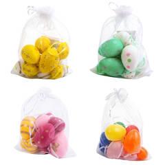 Húsvéti dekoráció - műanyag tojás - 12 db / csomag - 57919