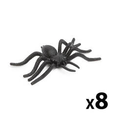 Pók szett - halloween-i dekoráció - fekete - 8 db / csomag - 58103B