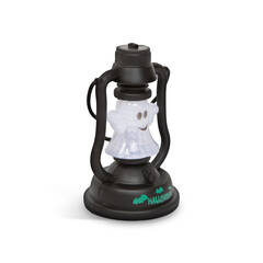 Halloween-i LED lámpa kacagás hangeffekttel - szellem - elemes - 58114B