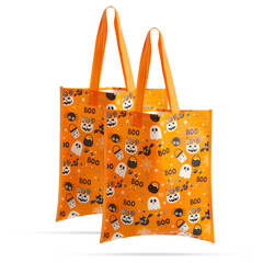 Halloween-i ajándéktáska szett - 27 x 31 cm - narancssárga - 2 db / csomag - 58183