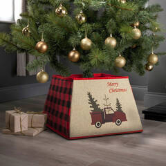 Karácsonyfatalp takaró - autós - 55 x 26 cm - 58557B