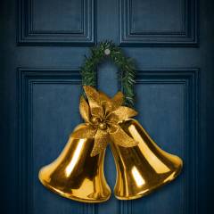 Karácsonyi dekor - harang - arany színben - 58609B