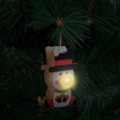 LED-es karácsonyfadísz - fa, akasztható - elemes - 3 féle - 58660