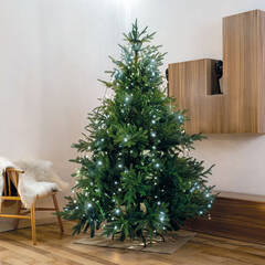 LED karácsonyfa fényfüzér - 1,9 m - 120 LED, hidegfehér - IP44 - 58931