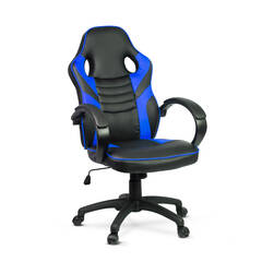 Gamer szék karfával - kék - 71 x 53 cm / 53 x 52 cm - BMD1109BL