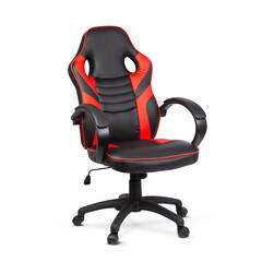 Gamer szék karfával - piros - 71 x 53 cm / 53 x 52 cm - BMD1109RD