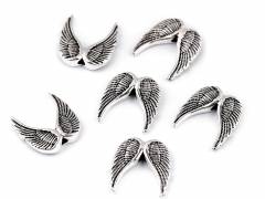 Gyöngy köztes angyal szárny 19x19 mm átfűzhető dísz / Köztes gyöngy
