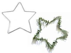 Fém csillag álomfogó / áloműző készítésére Ø20 cm / Karácsonyi