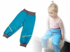 Gyerek softshell nadrág fényvisszaverő vonallal / csíkkal