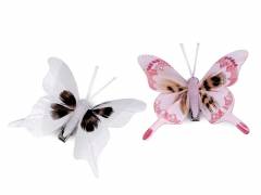 3D dekoráció pillangó csipesszel