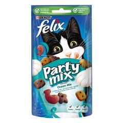 Állateledel jutalomfalat FELIX Party Mix Ocean Mix macskáknak 60g