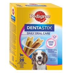 Állateledel jutalomfalat PEDIGREE Denta Stix Daily Oral Care közepes testű kutyáknak 28 darab/doboz