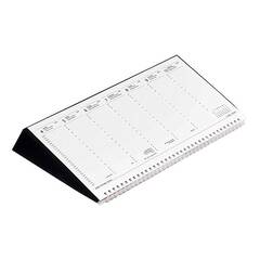 Asztali naptár kép nélküli TOPTIMER T050 fekvő fehér lapos fekete 2024.