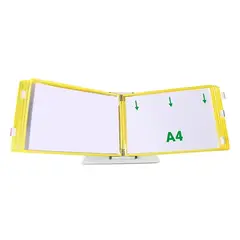 Bemutatótábla TARIFOLD A/4 fekvő felül nyitott sárga 10 db/doboz