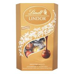Csokoládé LINDT Lindor Assorted vegyes csokoládé golyók díszdobozban 337g