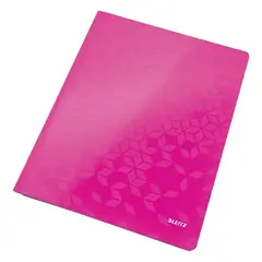 Gyorsfűző LEITZ Wow A/4 laminált karton rózsaszín