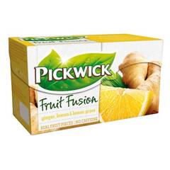 Gyümölcstea PICKWICK Fruit Fusion gyömbér-citrom 20 filter/doboz