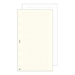 Gyűrűs kalendárium betét SATURNUS L327/F négyzethálós jegyzetlap fehér lapos