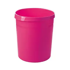 Papírkosár műanyag tömörfalú HAN TREND rózsaszín 18L