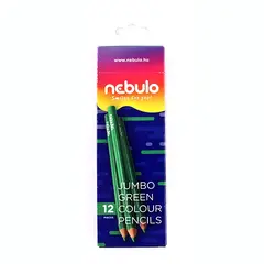 Színes ceruza NEBULO Jumbo háromszögletű zöld
