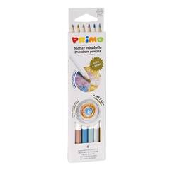 Színes ceruza PRIMO hatszögletű metál 6 db/készlet