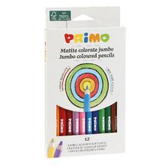 Színes ceruza PRIMO jumbo hatszögletű 12 db/készlet