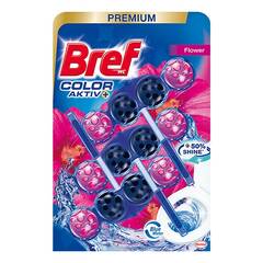 Toalett illatosító golyó BREF Color Aktiv Flowers 3x50g