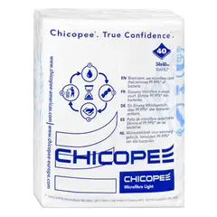 Törlőkendő CHICOPEE Microfibre Light mikroszálas gyorskendő nem mosható 34 x 40 cm kék mintával 40 db/csomag