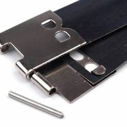 Pikk-pakk zár, (flex frame) 14x100 mm  pénztárca készítéséhez