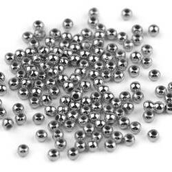 Műanyag teklagyöngyök / Glance Metalic gyöngyök Ø 4mm / Metál