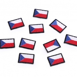 Felvasalható folt mini cseh zászló