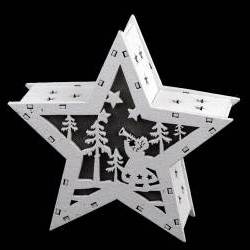 Karácsonyi világítós csillag Ø12 cm
