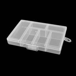 Műanyag doboz / box 8,5x12x2,5 cm / Tároló