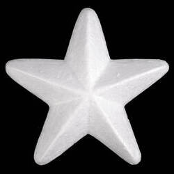 Csillag 3D Ø14 cm polisztirol